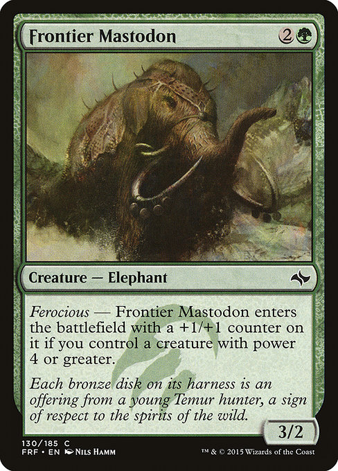Frontier Mastodon - Fate Reforged Common Card