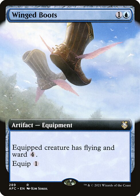 Winged Boots - Forgotten Realms Commander Rare Card