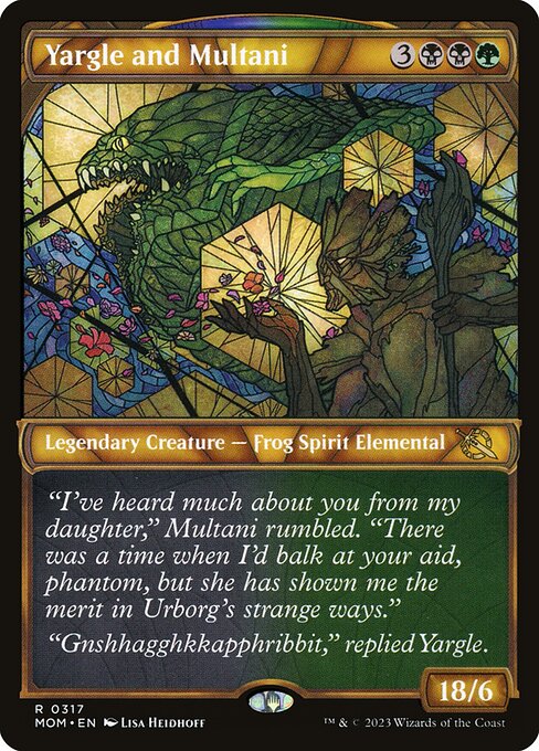 Yargle and Multani - March of the Machine Rare Card