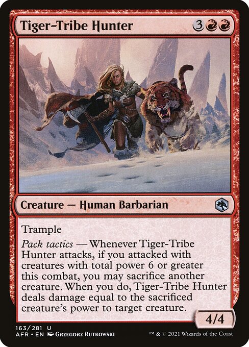Tiger-Tribe Hunter - Adventures in the Forgotten Realms Uncommon Card