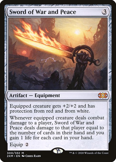 Sword of War and Peace - Double Masters Mythic Card