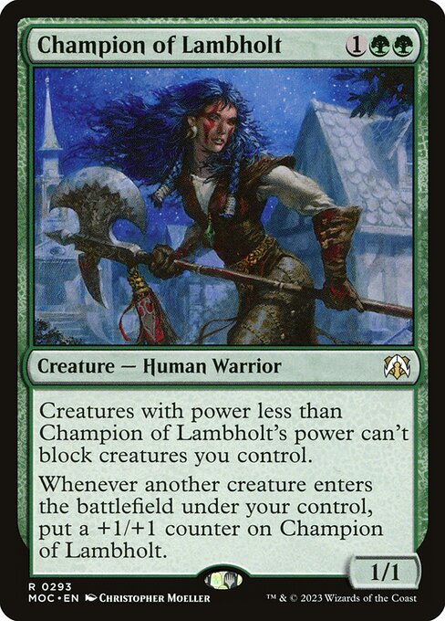 Champion of Lambholt - March of the Machine Commander Rare Card