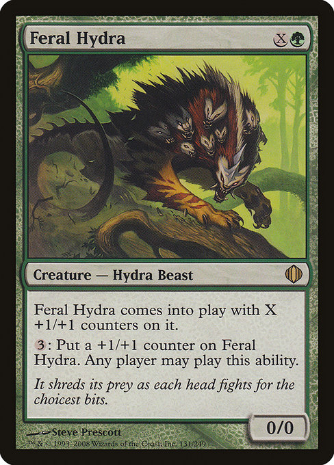 Feral Hydra - Shards of Alara Rare Card
