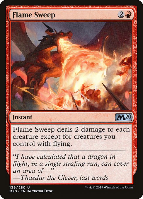 Flame Sweep - Core Set 2020 Uncommon Card