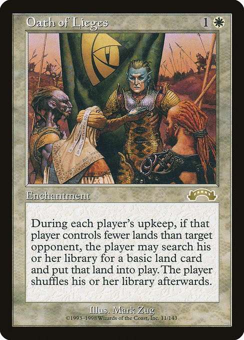 Oath of Lieges - Exodus Rare Card