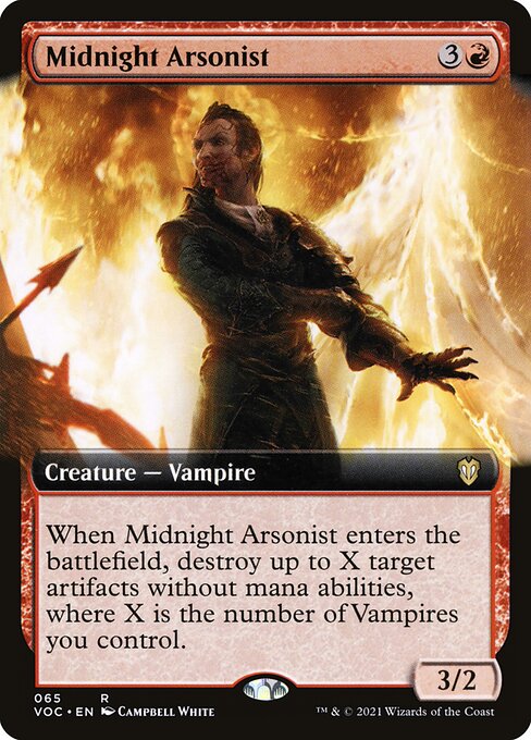 Midnight Arsonist - Crimson Vow Commander Rare Card