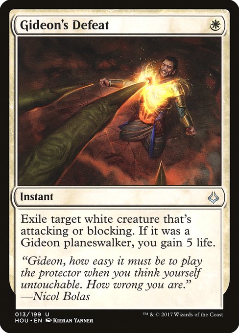 Gideon's Defeat - Hour of Devastation Uncommon Card