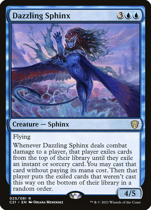 Dazzling Sphinx - Commander 2021 Rare Card