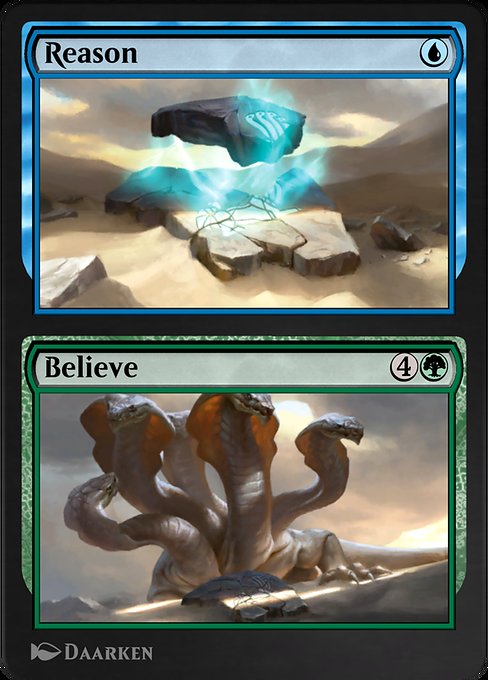 Reason // Believe - Amonkhet Remastered Rare Card