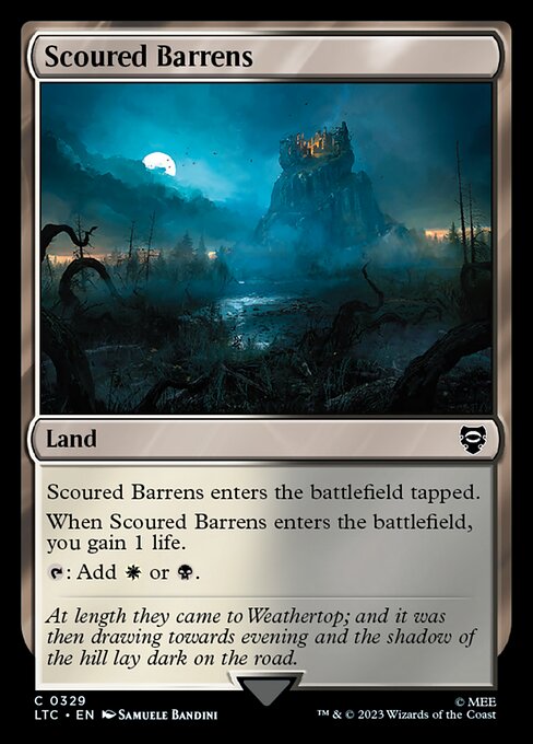 Scoured Barrens - Tales of Middle-earth Commander Common Card