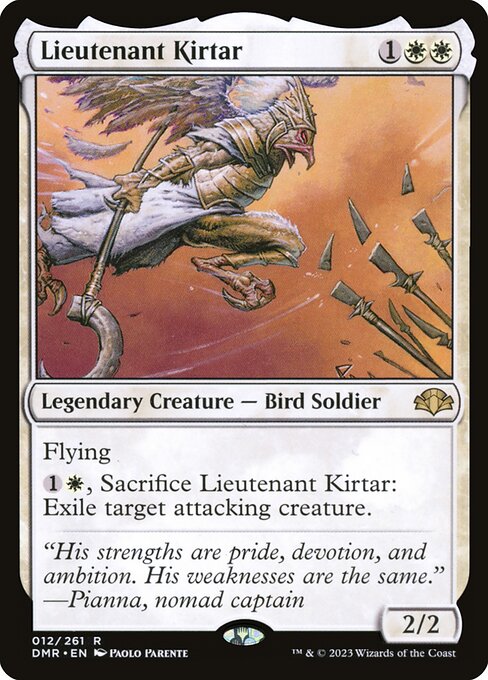 Lieutenant Kirtar - Dominaria Remastered Rare Card