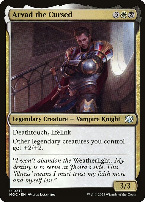 Arvad the Cursed - March of the Machine Commander Uncommon Card