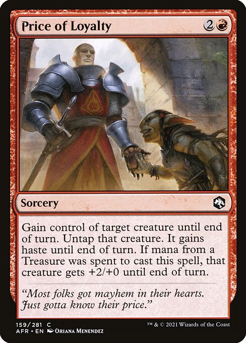Price of Loyalty - Adventures in the Forgotten Realms Common Card