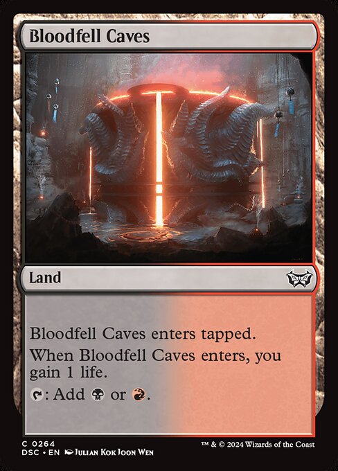 Bloodfell Caves - Duskmourn: House of Horror Commander Common Card