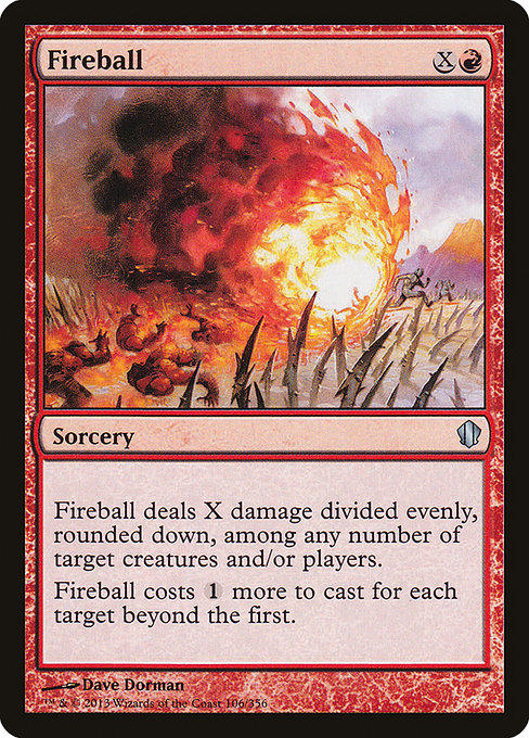 Fireball - Commander 2013 Uncommon Card