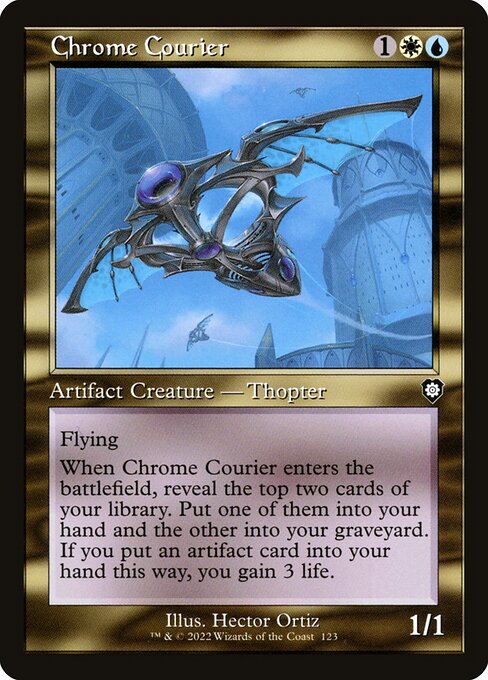 Chrome Courier - The Brothers' War Commander Common Card