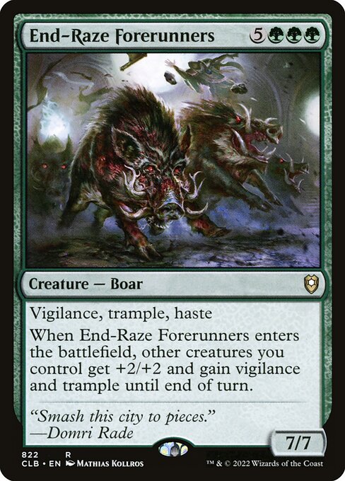 End-Raze Forerunners - Commander Legends: Battle for Baldur's Gate Rare Card