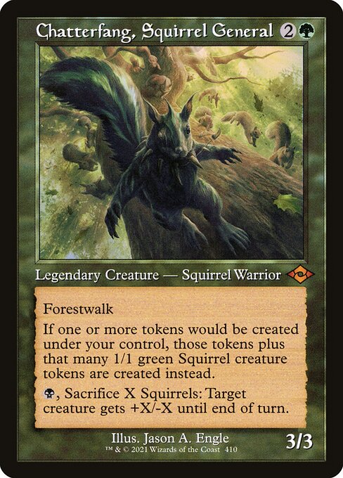 Chatterfang, Squirrel General - Modern Horizons 2 Mythic Card