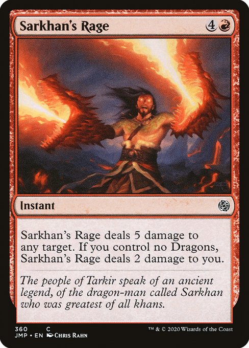 Sarkhan's Rage - Jumpstart Common Card