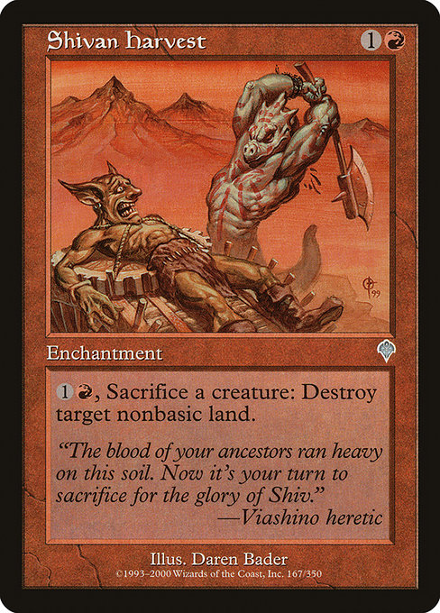 Shivan Harvest - Invasion Uncommon Card