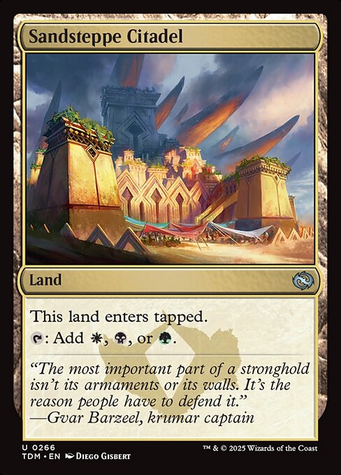 Sandsteppe Citadel - Tarkir: Dragonstorm Uncommon Card