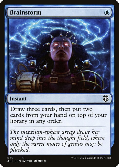 Brainstorm - Forgotten Realms Commander Common Card