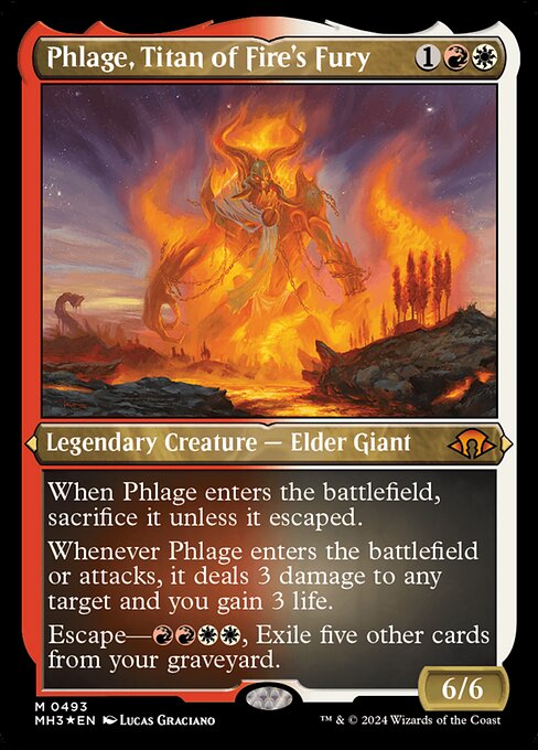 Phlage, Titan of Fire's Fury - Modern Horizons 3 Mythic Card