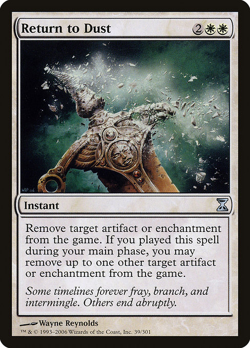 Return to Dust - Time Spiral Uncommon Card