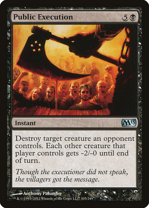 Public Execution - Magic 2013 Uncommon Card