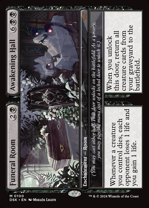 Funeral Room // Awakening Hall - Duskmourn: House of Horror Mythic Card
