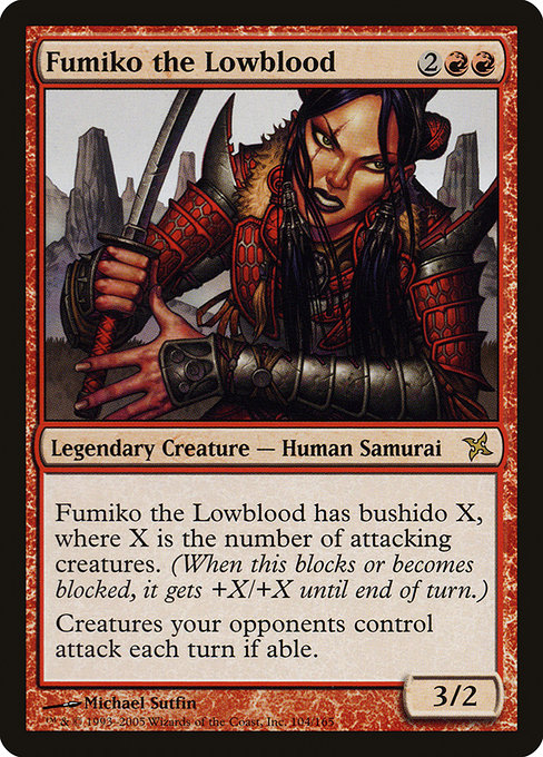 Fumiko the Lowblood - Betrayers of Kamigawa Rare Card