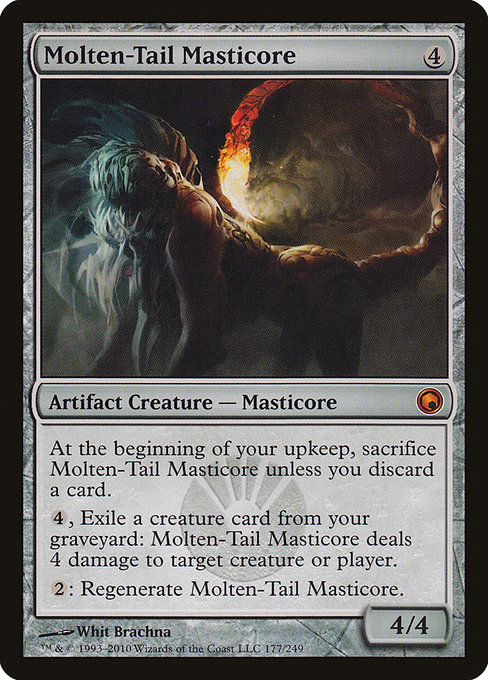Molten-Tail Masticore - Scars of Mirrodin Mythic Card