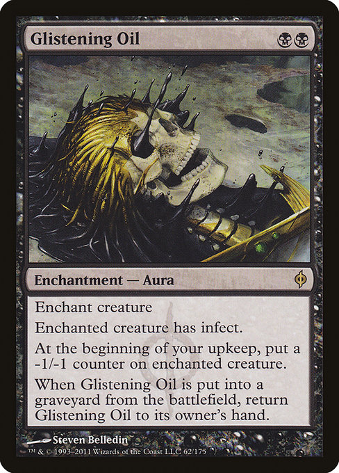 Glistening Oil - New Phyrexia Rare Card