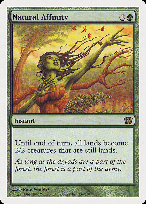 Natural Affinity - Ninth Edition Rare Card
