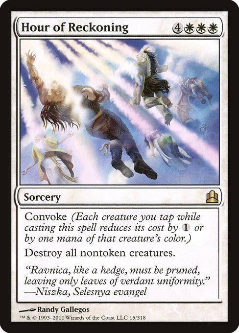Hour of Reckoning - Commander 2011 Rare Card