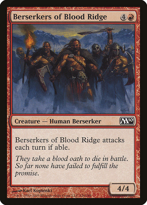 Berserkers of Blood Ridge - Magic 2010 Common Card