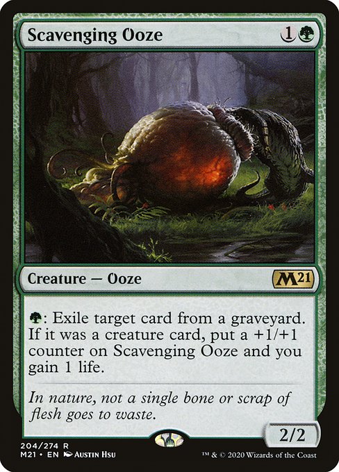 Scavenging Ooze - Core Set 2021 Rare Card