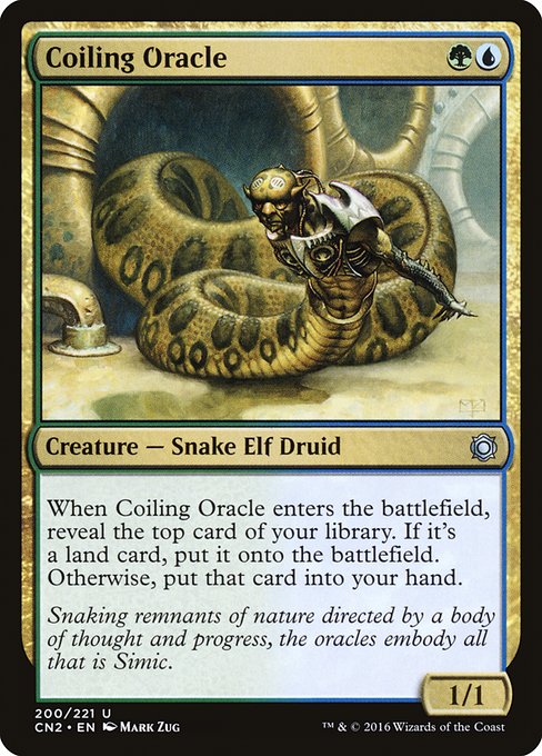 Coiling Oracle - Conspiracy: Take the Crown Uncommon Card