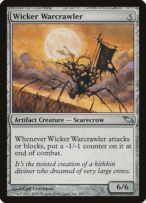 Wicker Warcrawler - Shadowmoor Uncommon Card