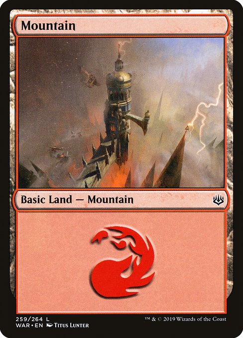 Mountain - War of the Spark Common Card