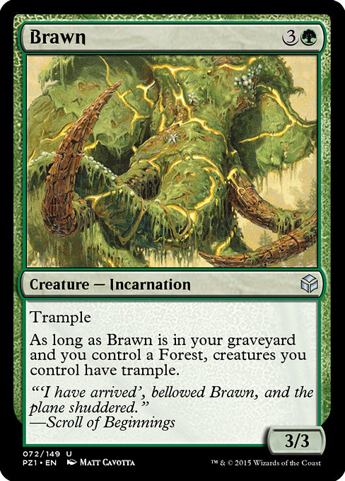 Brawn - Legendary Cube Prize Pack Uncommon Card
