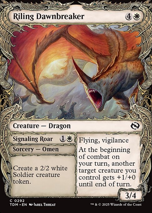 Riling Dawnbreaker // Signaling Roar - Tarkir: Dragonstorm Common Card