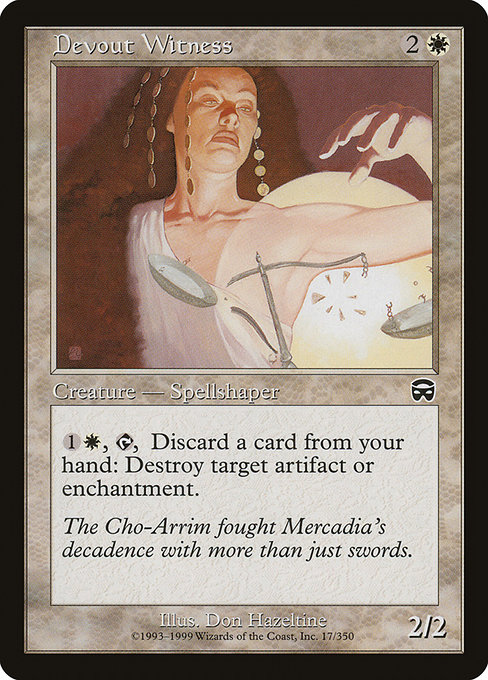 Devout Witness - Mercadian Masques Common Card