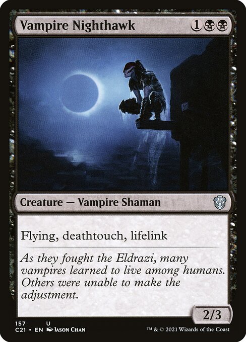 Vampire Nighthawk - Commander 2021 Uncommon Card