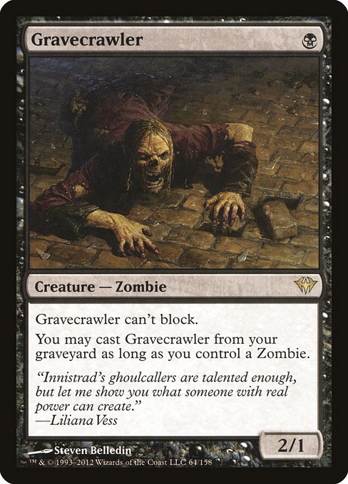 Gravecrawler - Dark Ascension Rare Card