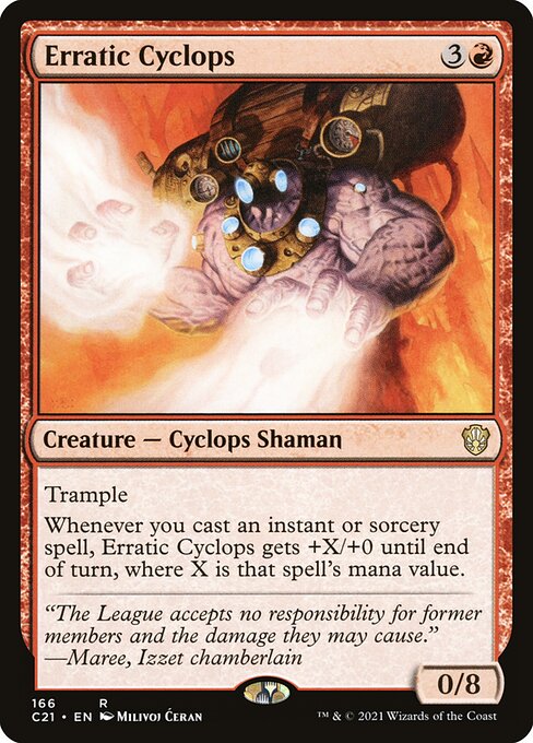 Erratic Cyclops - Commander 2021 Rare Card