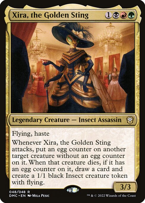 Xira, the Golden Sting - Dominaria United Commander Rare Card