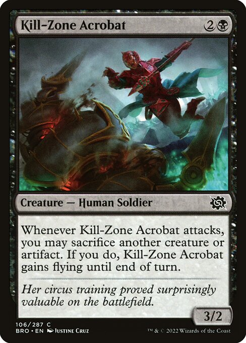 Kill-Zone Acrobat - The Brothers' War Common Card
