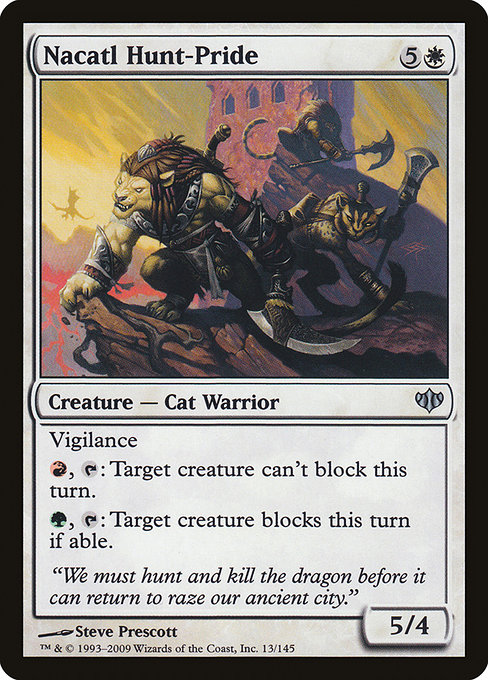 Nacatl Hunt-Pride - Conflux Uncommon Card
