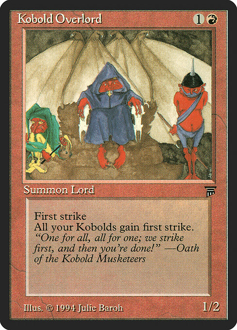 Kobold Overlord - Legends Rare Card